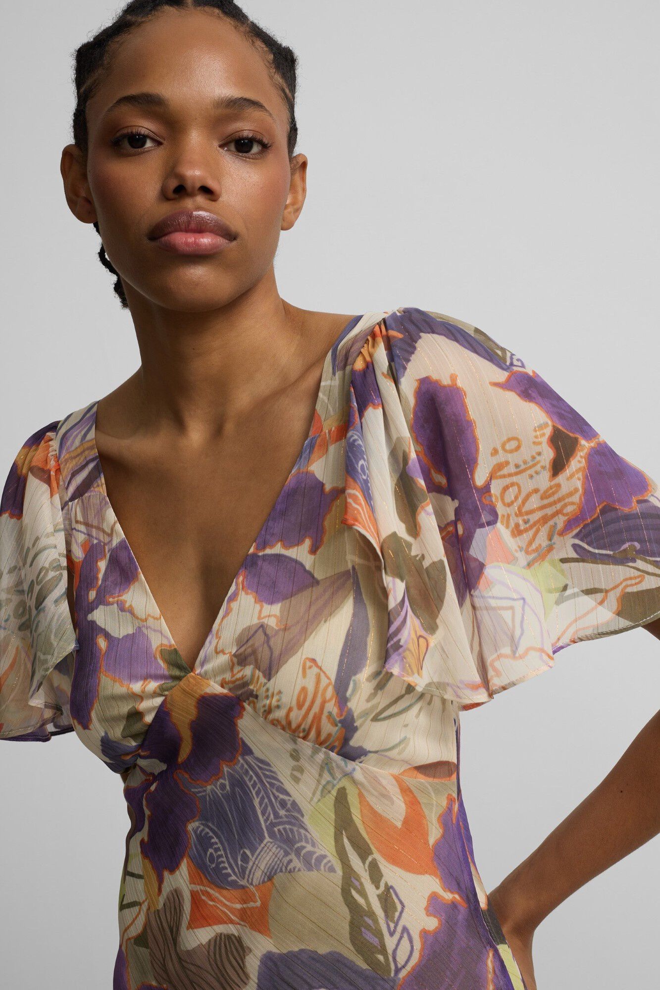 Silbon Vestido comprido estampado de flores