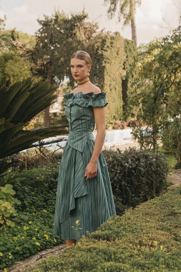 Cherubina Cameron skirt Turquoise