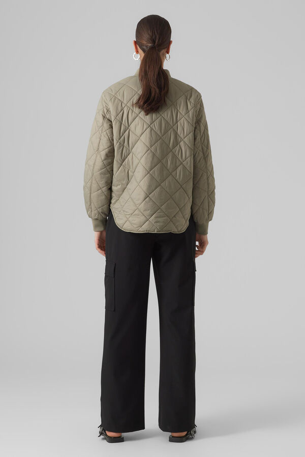 Vero Moda Cropped puffer jacket Grey