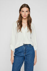 Vila blusa manga 3/4 Branco