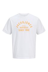 Jack & Jones Print regular fit T-shirt White