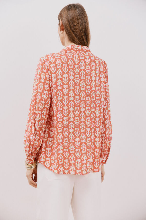 Cortefiel Printed shirt Printed red