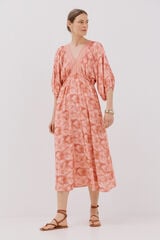 Cortefiel Vestido estampado Multicolorido