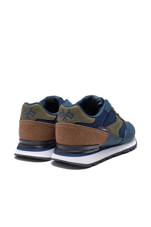 Spagnolo Men's casual running sneakers Navy