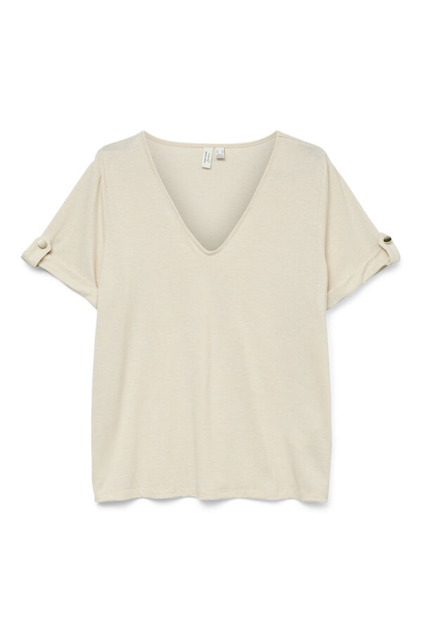 Vero Moda T-shirt básica de manga curta Branco