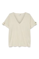 Vero Moda T-shirt básica de manga curta Branco