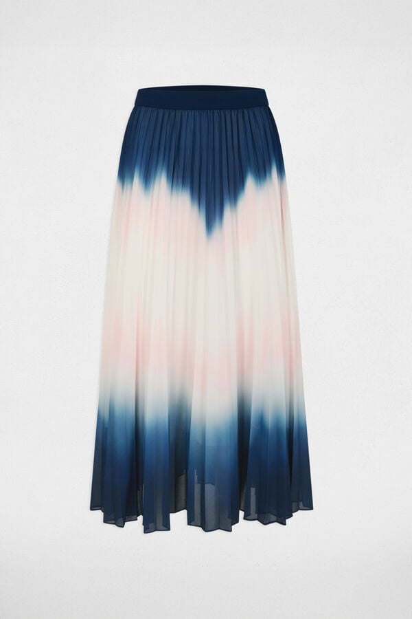 Morgan Pleated long skirt Multicolour