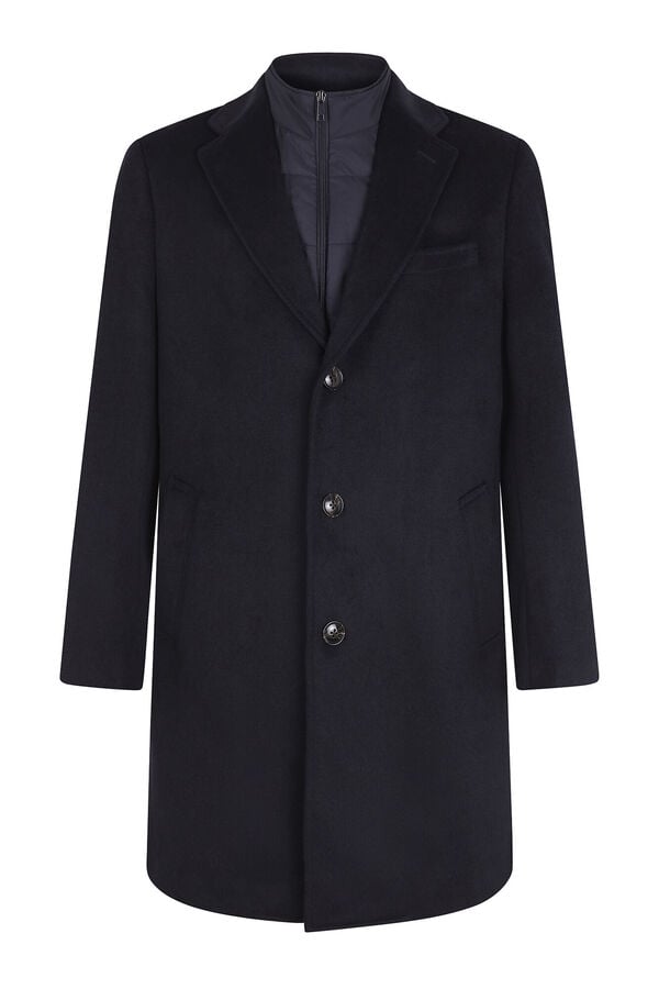 Cortefiel Removable lining coat Navy