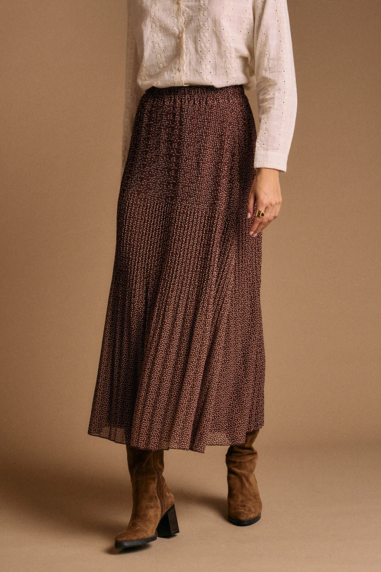 Pol&iacute;n Et Moi Saia plissada Berenice