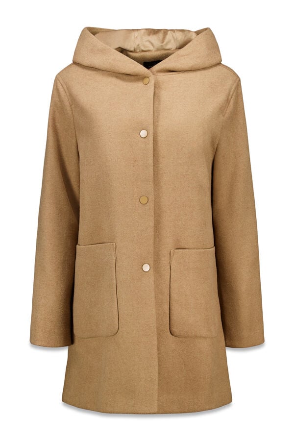 Cortefiel Hooded hood Beige