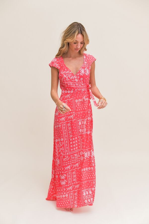Jaase Vestido comprido Remy Vermelho