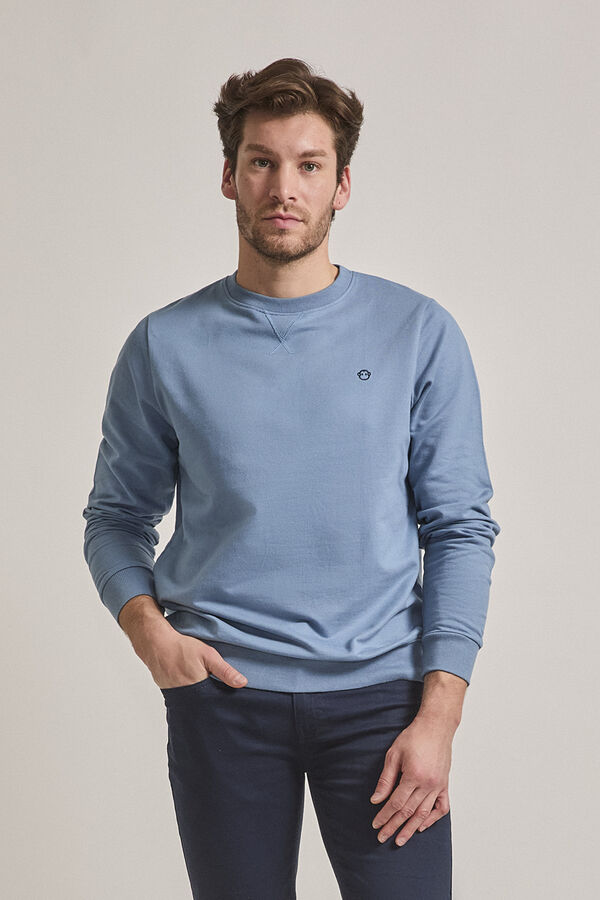 Street Monkey Sweatshirt básico regular fit Azul