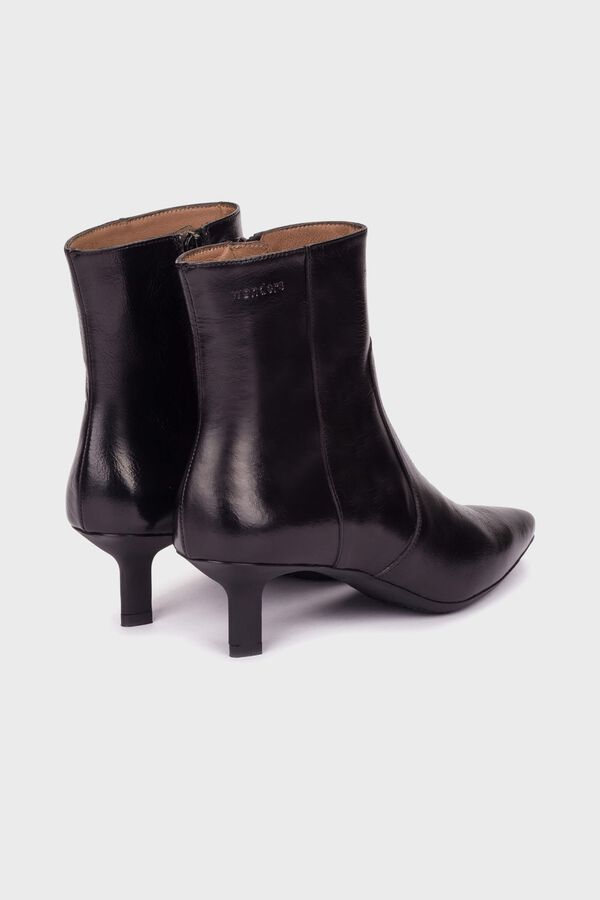 Wonders Botins Flexfit em pele 11 Preto