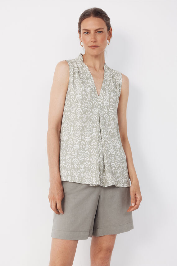 Blusa fluida pliegue