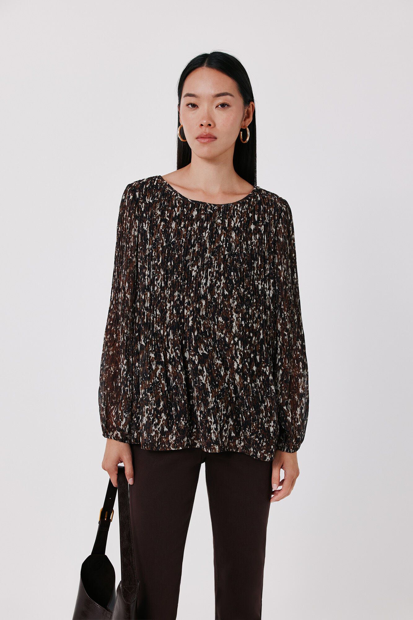 Cortefiel Blusa plissada