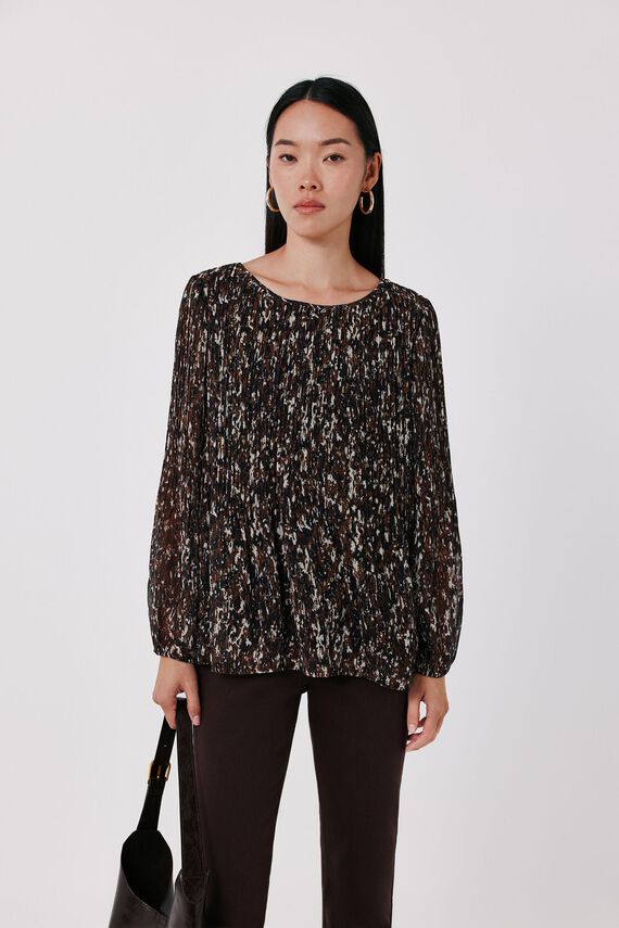Blusa plisada