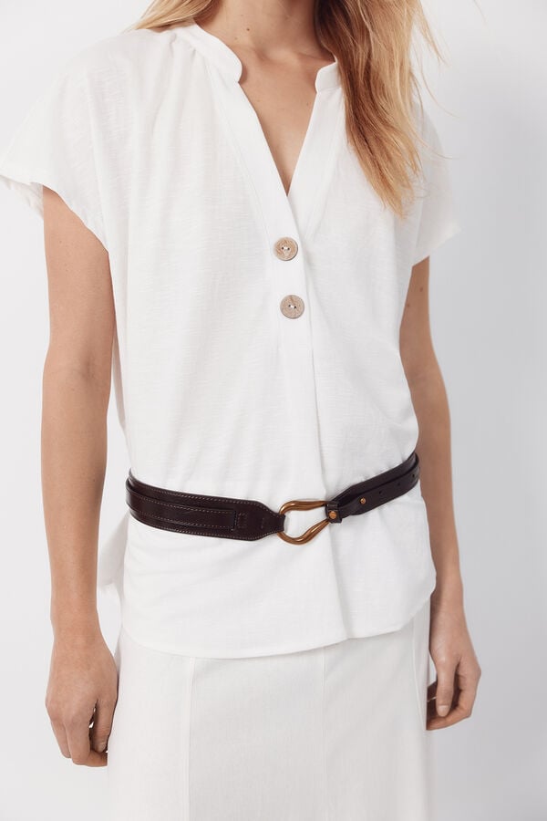 Cortefiel Comfortable blouse White