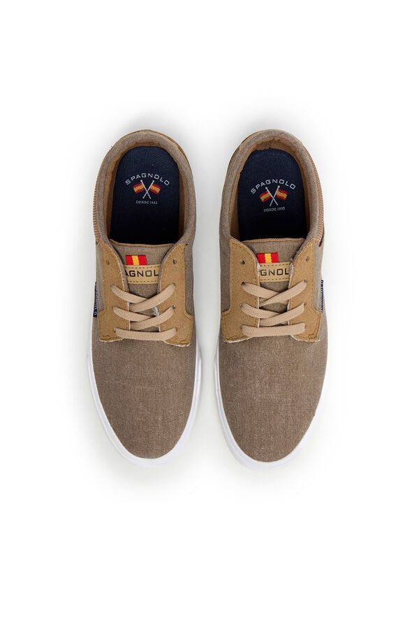 Spagnolo Bamba de lona tempo livre Tostado