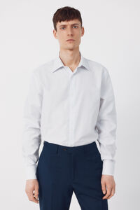 Cortefiel Tencel cotton striped dress shirt