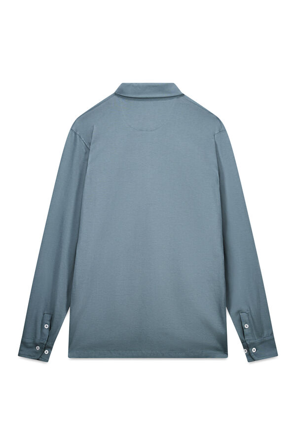 OOTO Polo de mão longa Azul