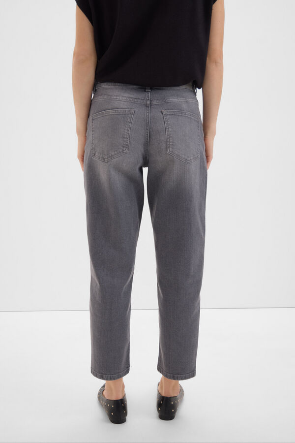 Cortefiel Pantalones vaqueros Carrot Gris oscuro