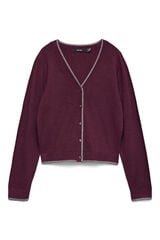 Vero Moda Casaco de malha com detalhes em glitter Roxo