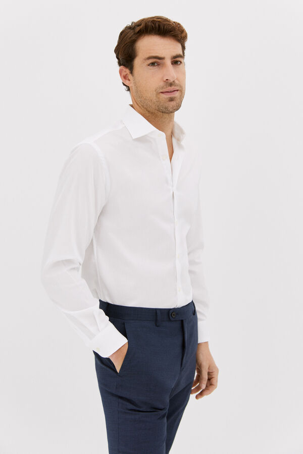Cortefiel Tailored fit dress shirt White