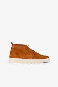 Cortefiel Sneaker Duarte split leather Brown