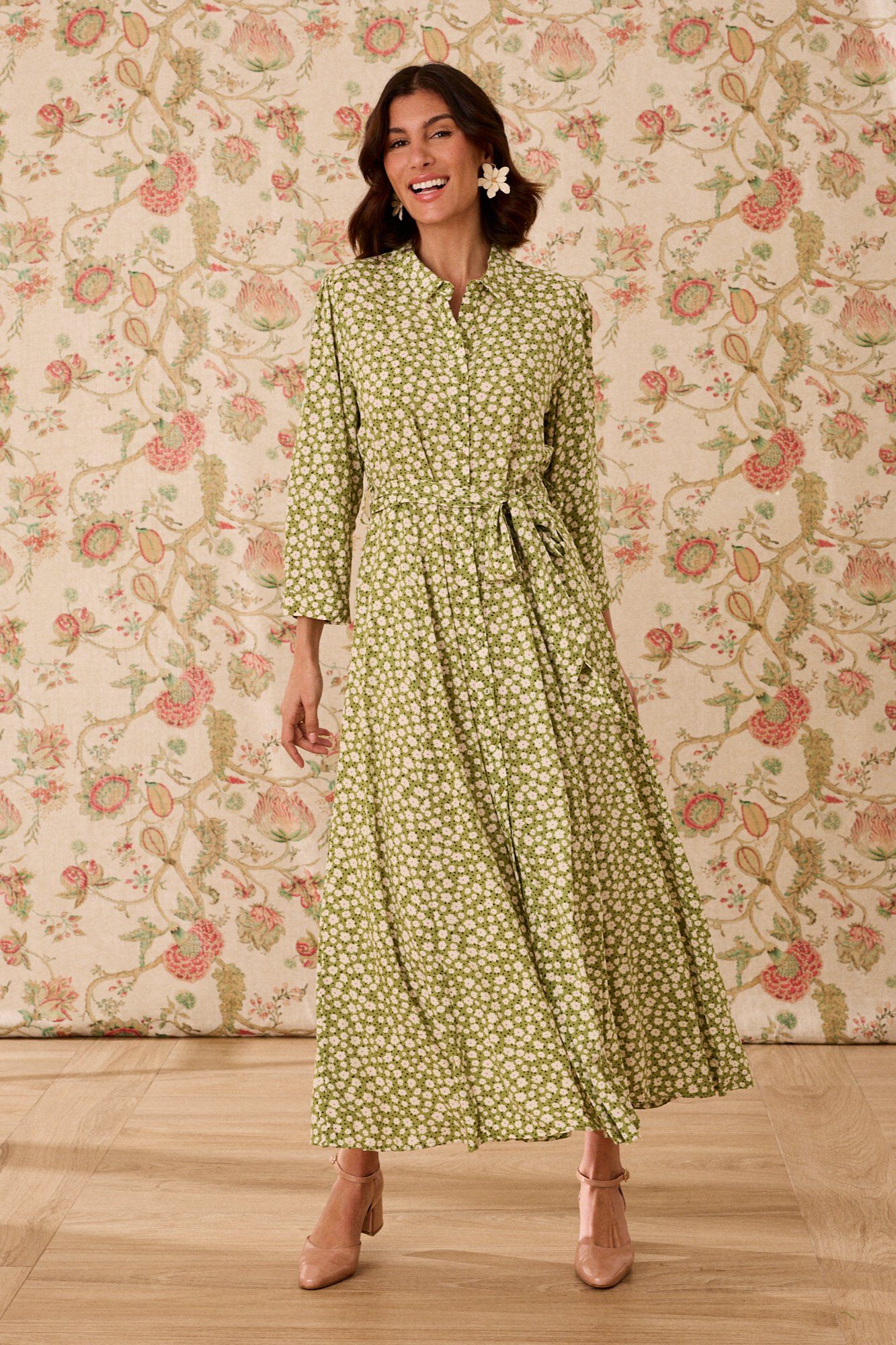 Pol&iacute;n Et Moi Vestido comprido Marian