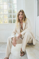 Caroll Casaco Vpodium Raye Tostado