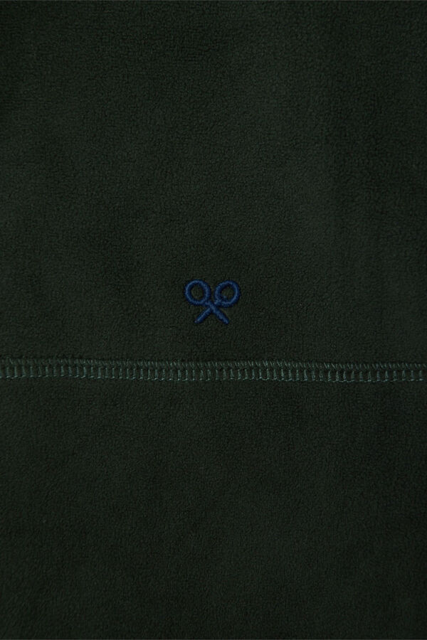 Silbon Colete de polar clássico Verde