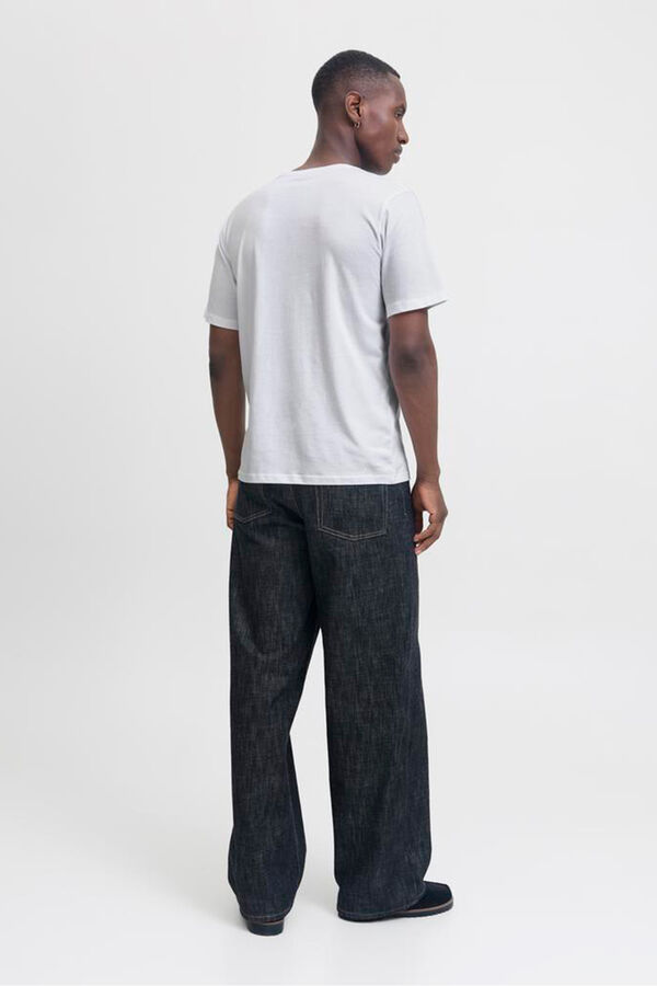 Jack & Jones T-shirt básica com logo Branco