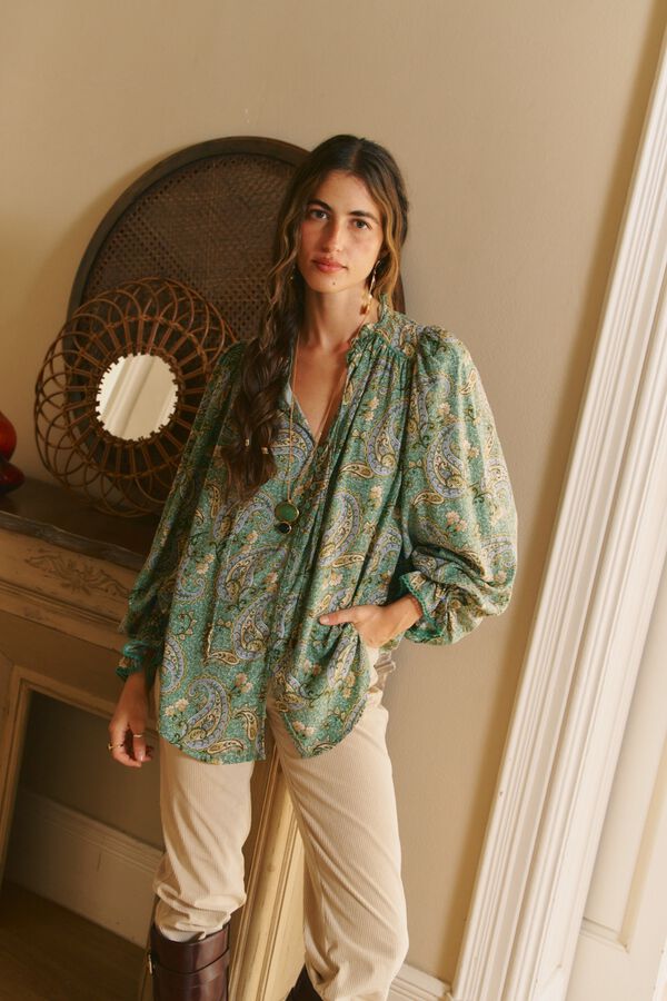 Jaase Blusa estampada Clara Verde