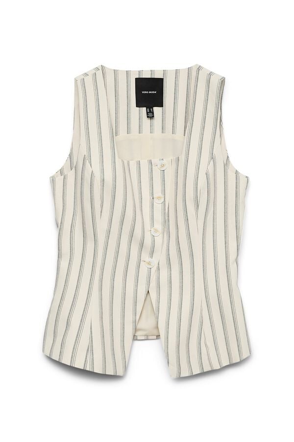 Vero Moda Colete decote quadrado Branco