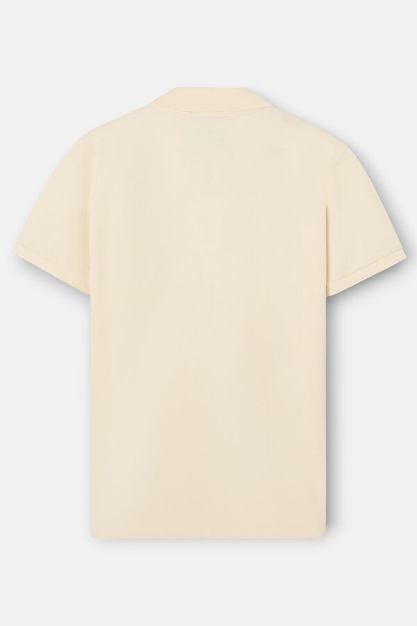 Silbon Polo cl&aacute;ssico liso Ecru