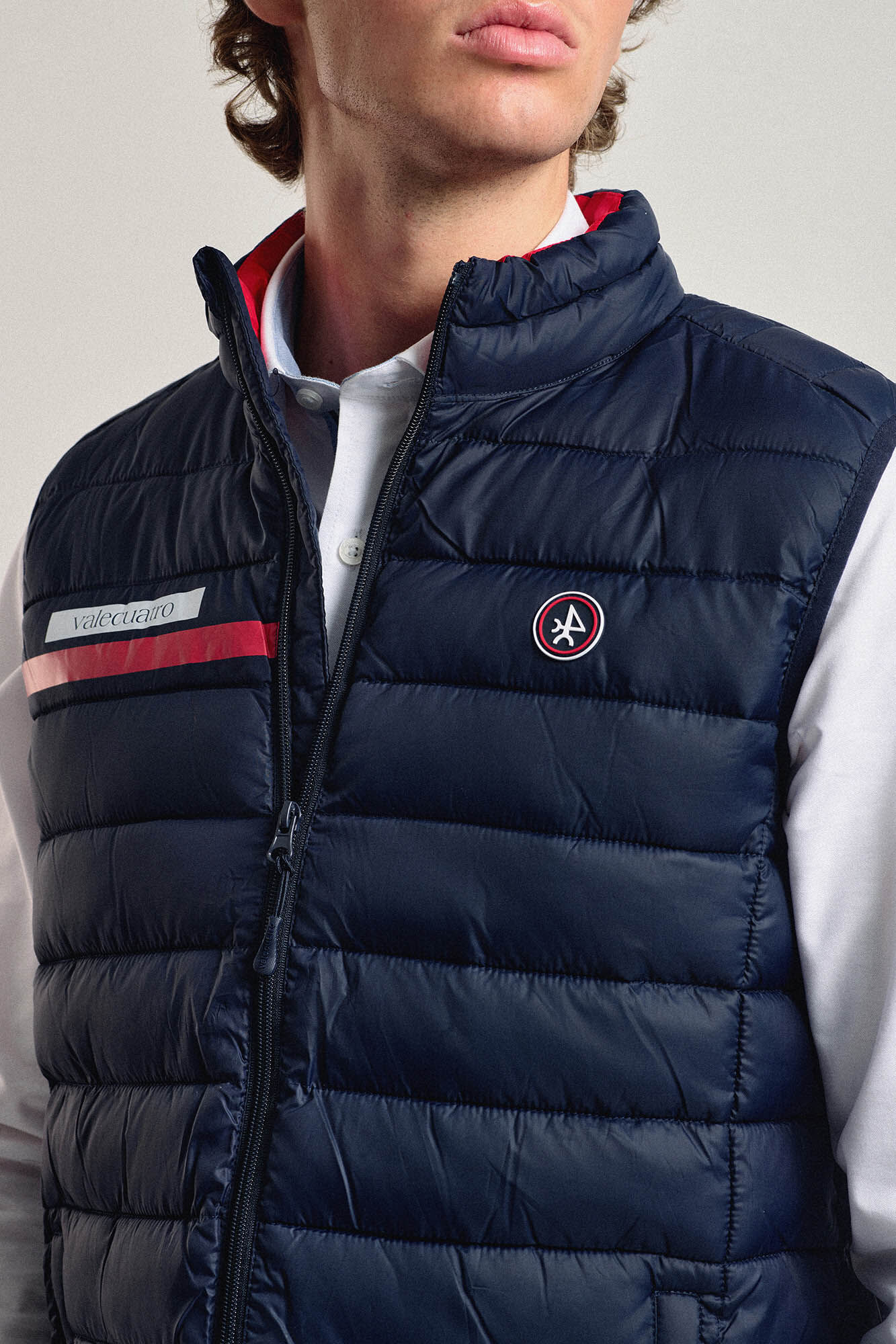 Valecuatro Chaleco acolchado azul marino banda Valecuatro