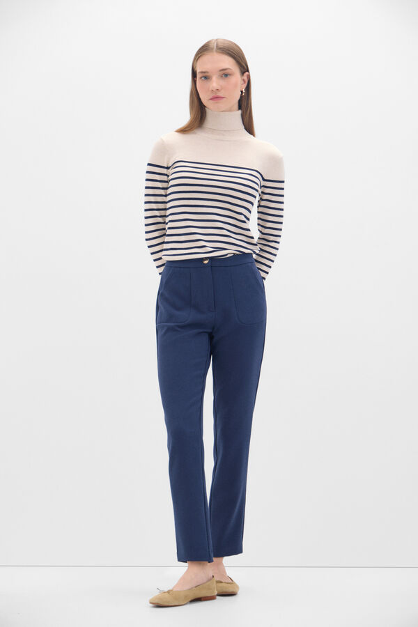 Cortefiel Comfort stretch trousers Navy