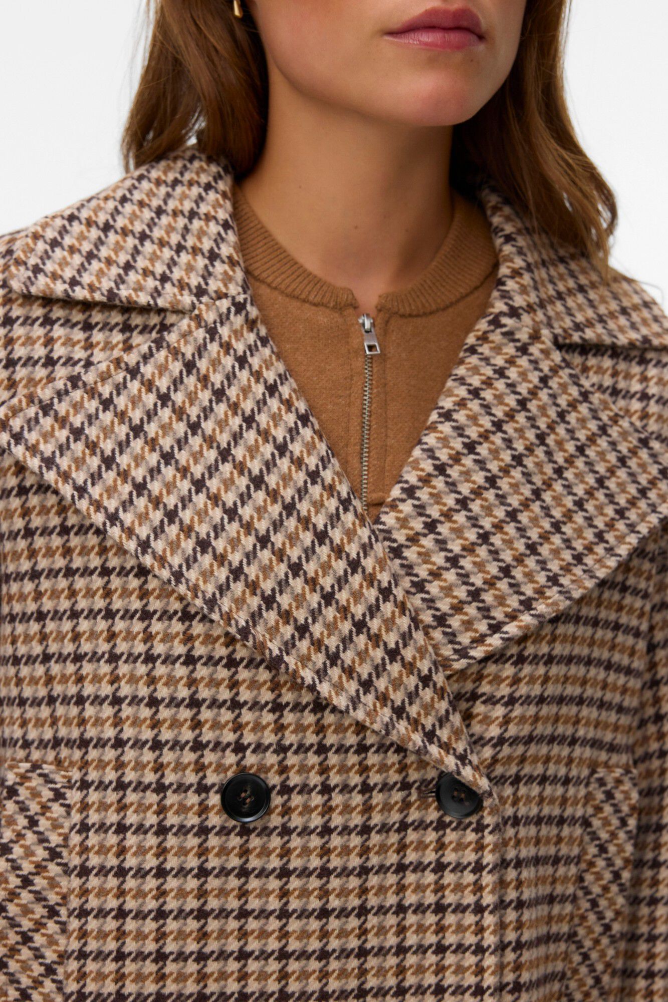 Vero Moda Casaco curto aos quadrados