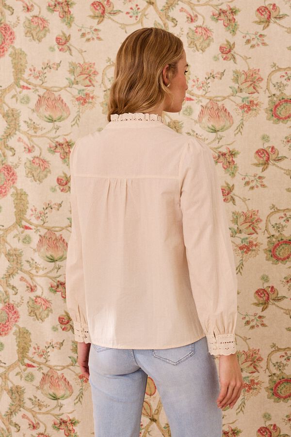 Pol&iacute;n Et Moi Camisa de malha Maria Ecru