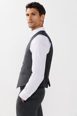 Cortefiel Grey slim fit waistcoat Grey