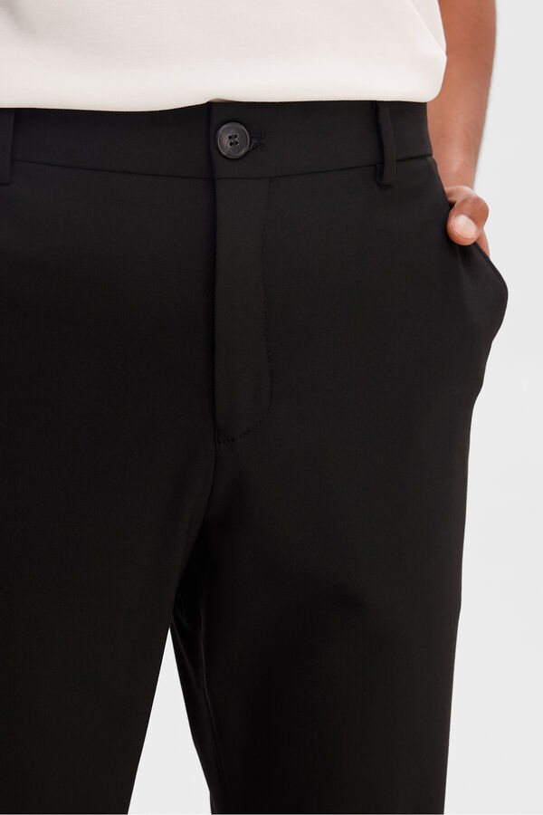 Selected Calça formais slim fit. Preto
