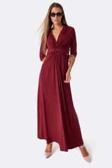 Cupl&eacute; Vestido maxi com n&oacute; Granada