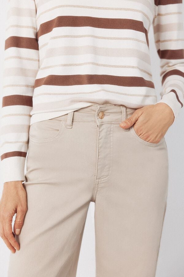 Cortefiel Jeans Sensational Marine Ivory