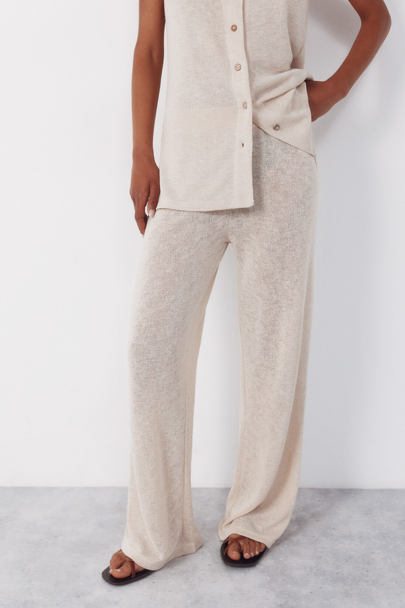Cortefiel Jersey-knit trousers