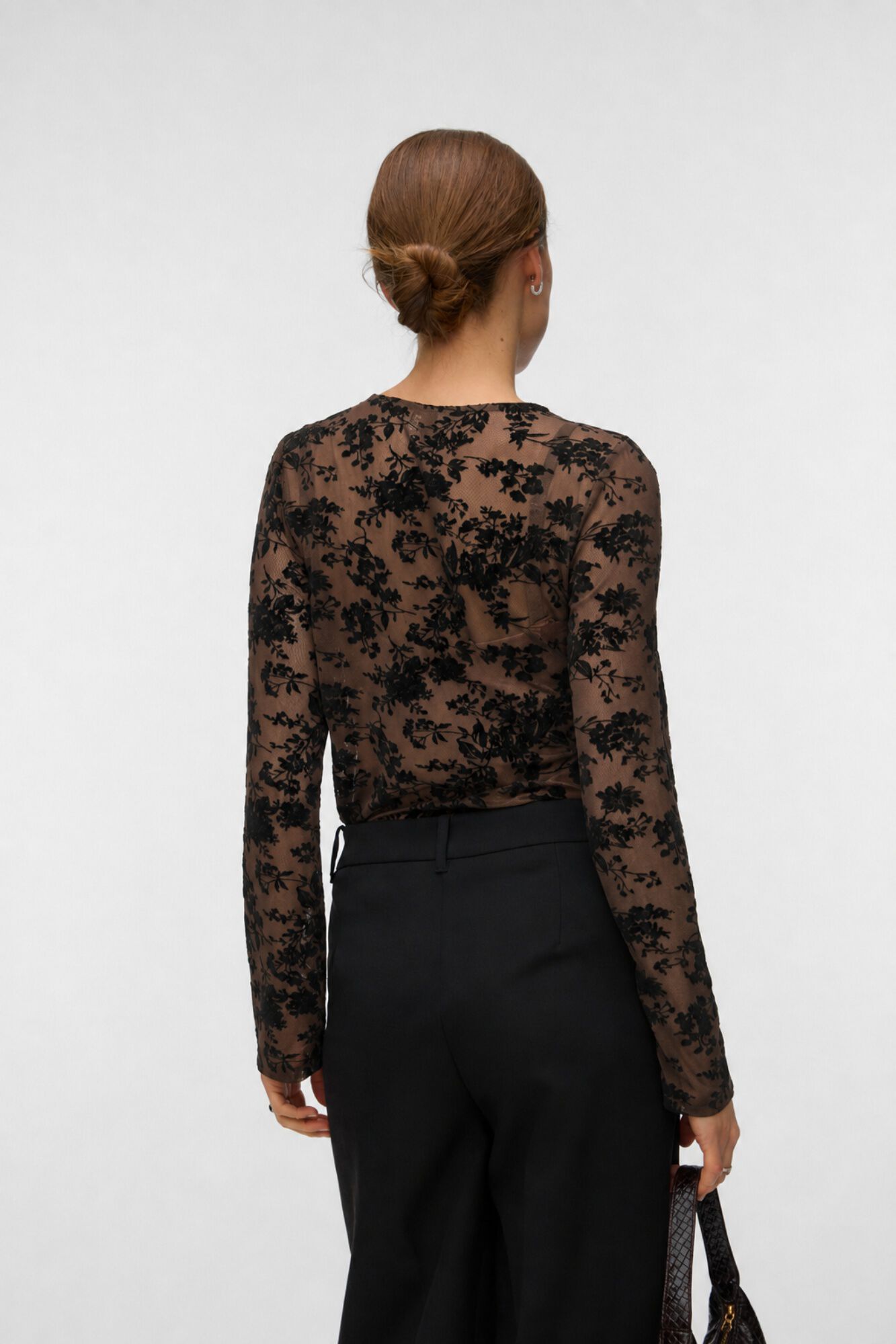 Vero Moda Top com decote redondo