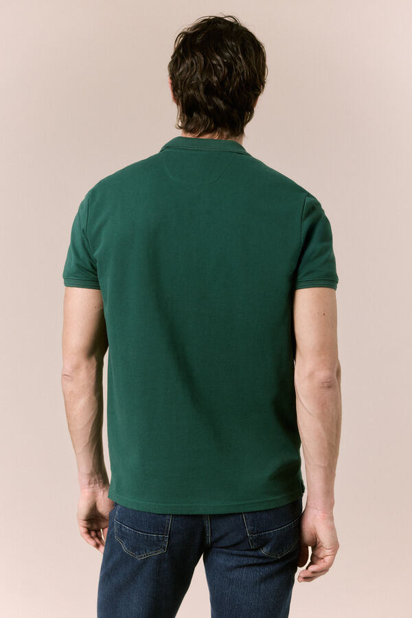 OOTO Polo b&aacute;sico em piqu&eacute; Verde
