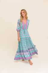 Jaase Vestido comprido Tessa Azul