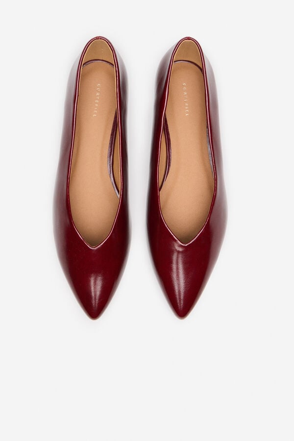Cortefiel Ballerina shoe  Maroon