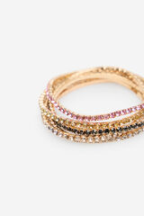 Cortefiel Rhinestone bracelet Multicolour