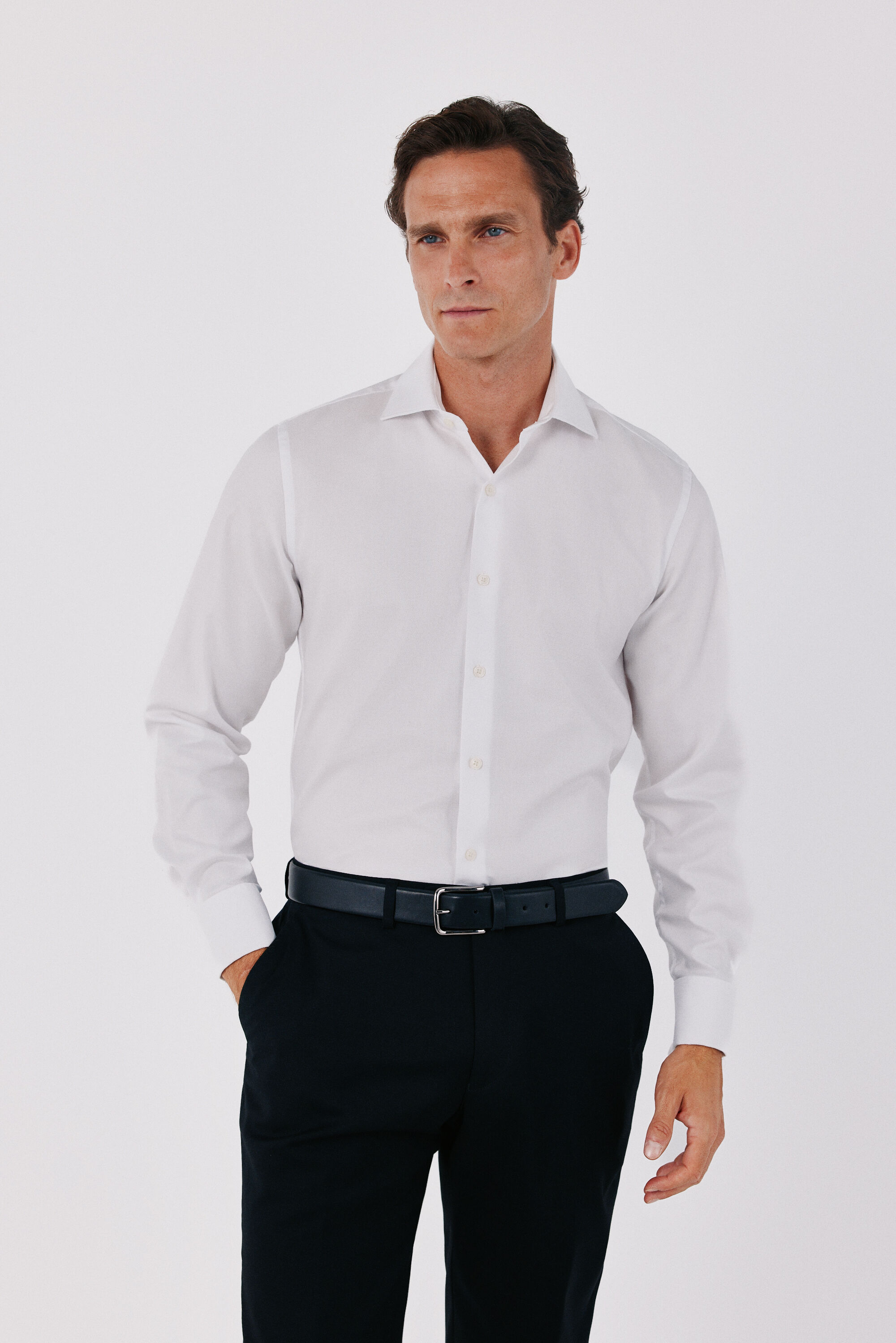 Cortefiel Camisa de vestir otomano slim fit f&aacute;cil de passar a ferro